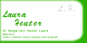 laura heuter business card